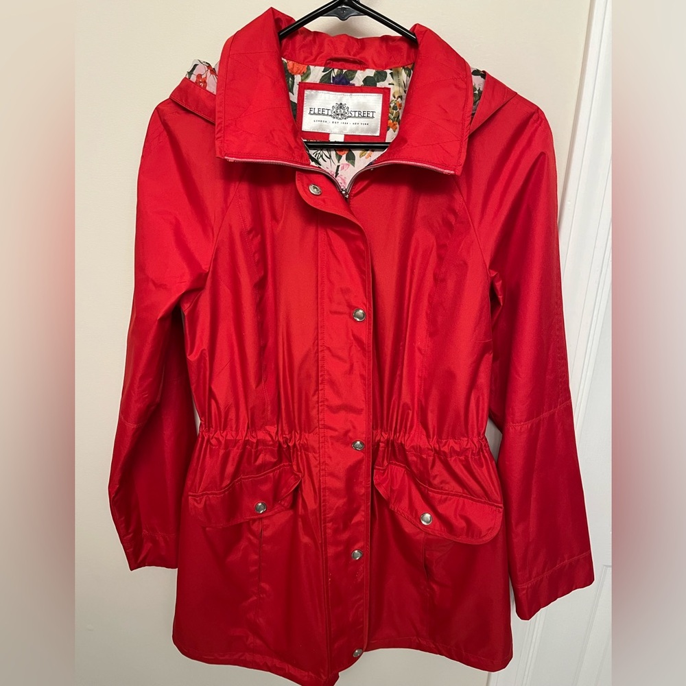 Fleet Street red raincoat